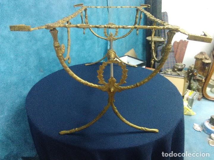 Antig&uuml;edades: MESA CENTRO CAFE SOFA FUNDICION BRONCE - Foto 3