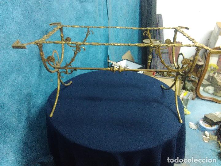 Antig&uuml;edades: MESA CENTRO CAFE SOFA FUNDICION BRONCE - Foto 4