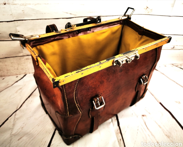 Antig&uuml;edades: Maletin m&eacute;dico cuero - Foto 8