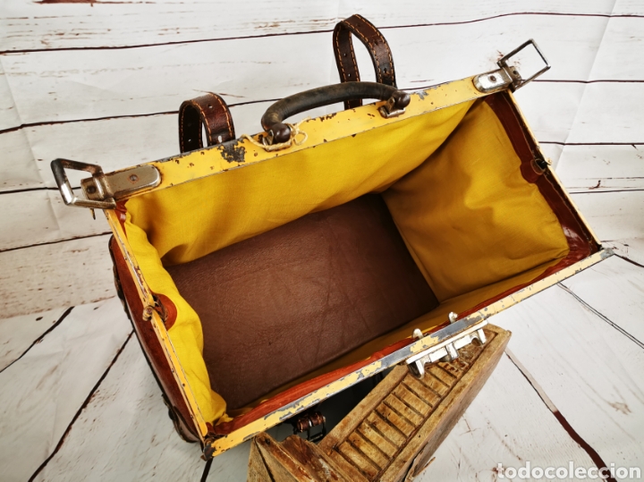 Antig&uuml;edades: Maletin m&eacute;dico cuero - Foto 12