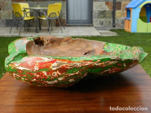 Antig&uuml;edades: CENTRO DE MESA CON MADERA S.XIX - Foto 2