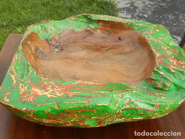 Antig&uuml;edades: CENTRO DE MESA CON MADERA S.XIX - Foto 3