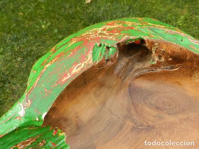 Antig&uuml;edades: CENTRO DE MESA CON MADERA S.XIX - Foto 4