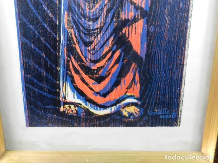 Antig&uuml;edades: LAMINA ENMARCADA DE SAN PEDRO - Foto 3
