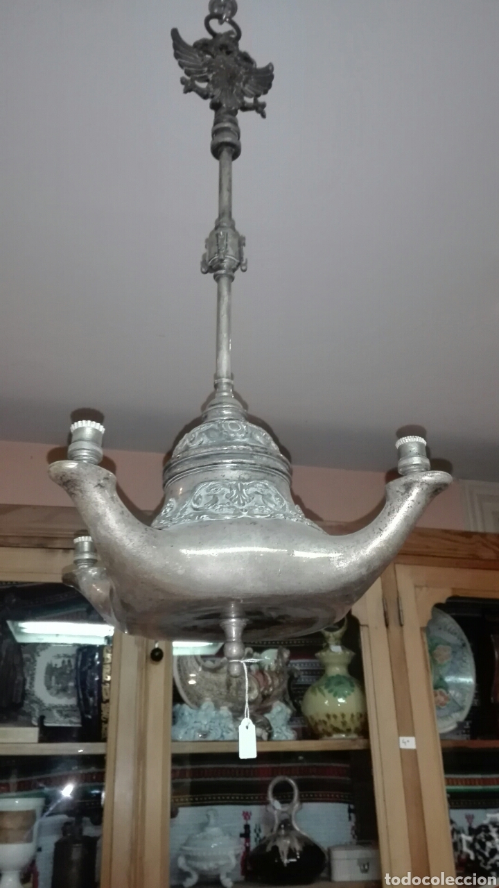 Antig&uuml;edades: L&aacute;mpara de techo estilo espa&ntilde;ol REF-1824 - Foto 1