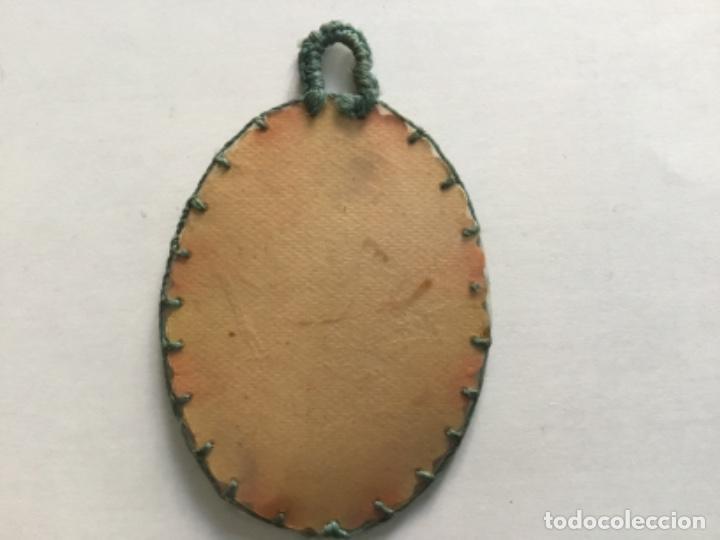 Antig&uuml;edades: Escapulario antiguo Coraz&oacute;n de Jesus - Foto 2