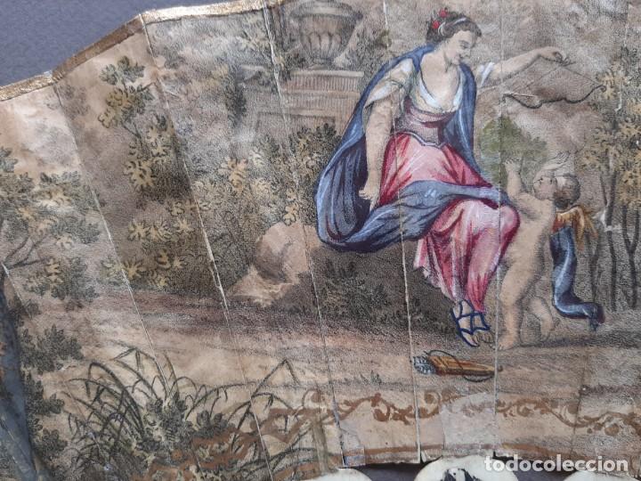 Antig&uuml;edades: Abanico isabelino s. XIX - Foto 2