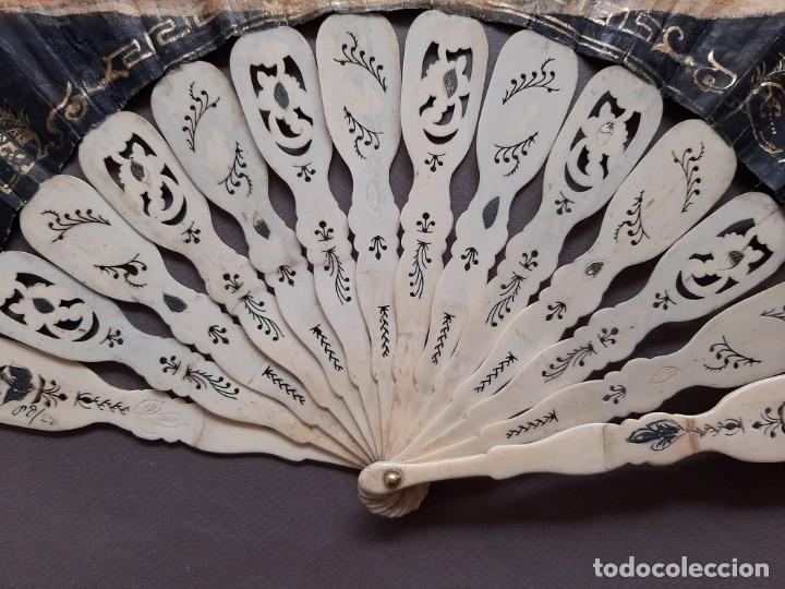 Antig&uuml;edades: Abanico isabelino s. XIX - Foto 7