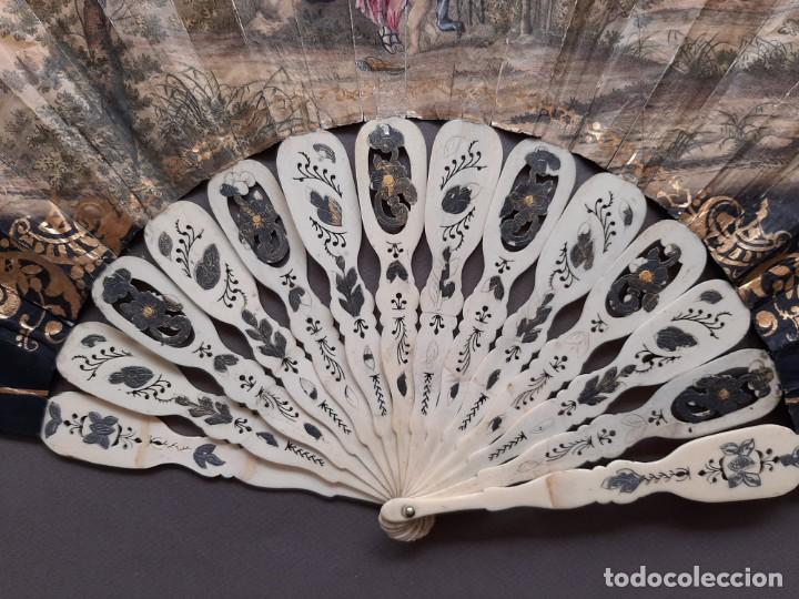 Antig&uuml;edades: Abanico isabelino s. XIX - Foto 11