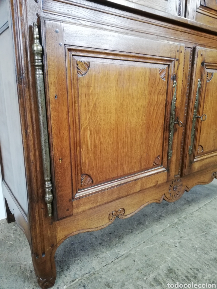 Antig&uuml;edades: Mueble de roble restaurado con flores - Foto 7