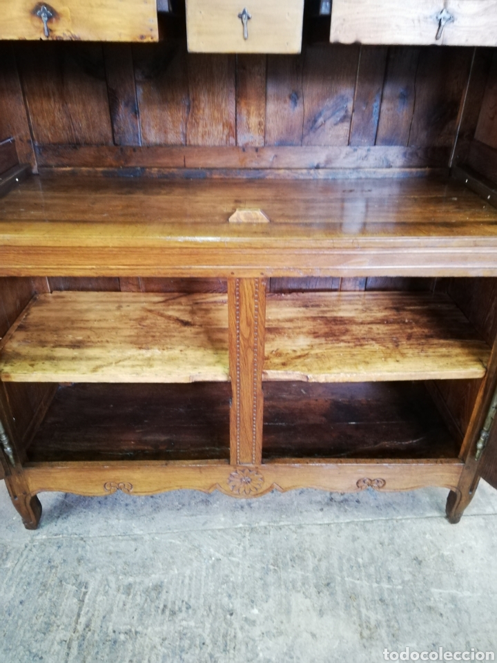 Antig&uuml;edades: Mueble de roble restaurado con flores - Foto 16