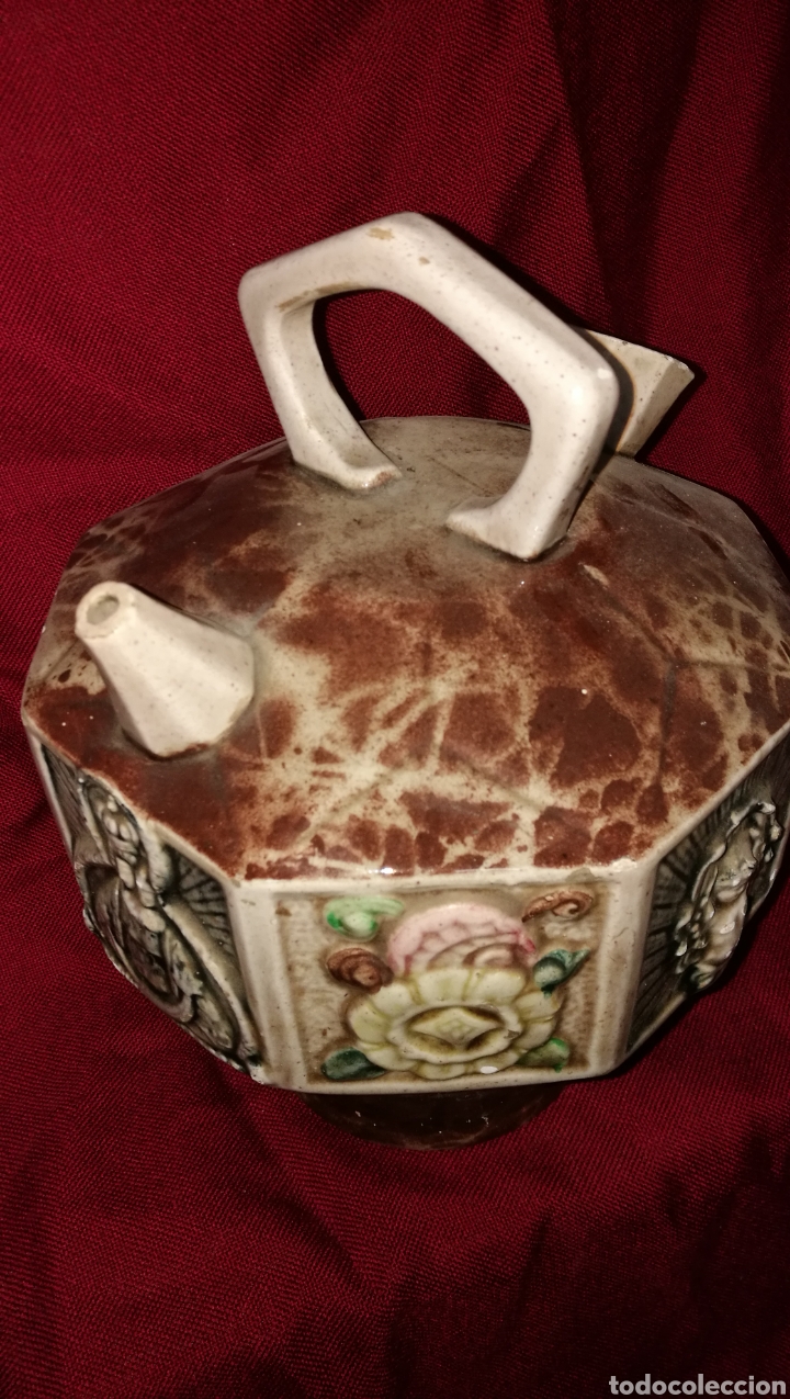 Antig&uuml;edades: BONITO BUCARO CERAMICA ESMALTADA - Foto 4
