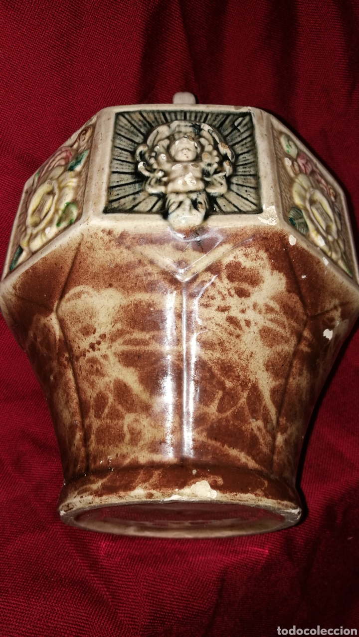 Antig&uuml;edades: BONITO BUCARO CERAMICA ESMALTADA - Foto 6