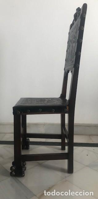 Antig&uuml;edades: Seis sillas estilo renacimiento - Foto 4