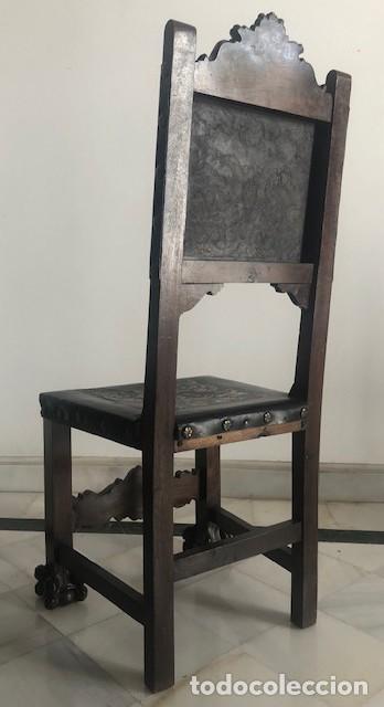 Antig&uuml;edades: Seis sillas estilo renacimiento - Foto 5
