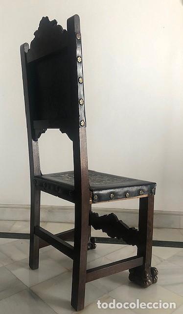 Antig&uuml;edades: Seis sillas estilo renacimiento - Foto 7