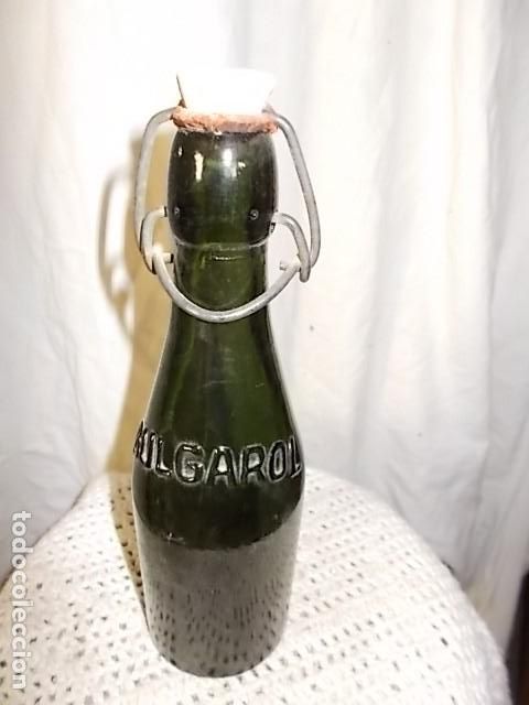 Oggetti Antichi: antiguo botellin de madicamento Bulgarol