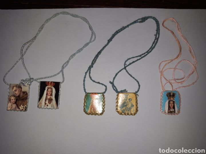 Antig&uuml;edades: Lote de escapularios - Foto 4