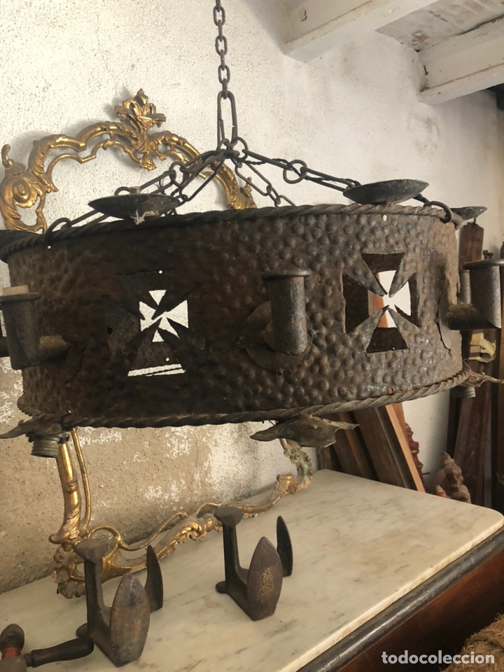Antig&uuml;edades: L&aacute;mpara de techo - Foto 1