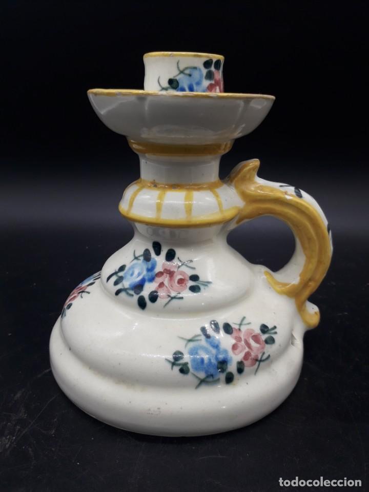 Antig&uuml;edades: Candelero ceramica - Foto 1