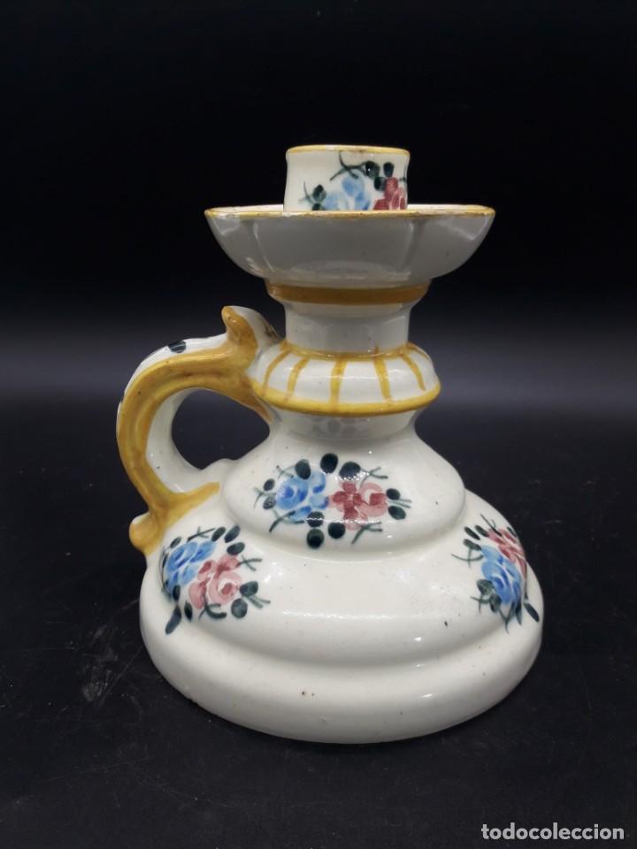 Antig&uuml;edades: Candelero ceramica - Foto 3