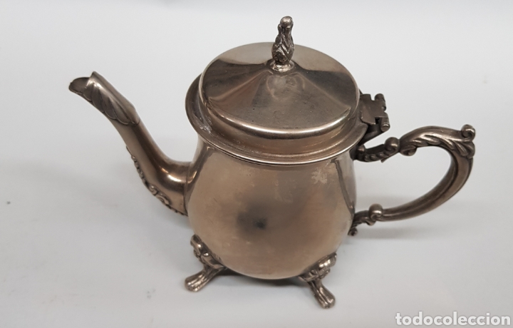 Antig&uuml;edades: Cafetera tetera - alpaca - car190 - Foto 1