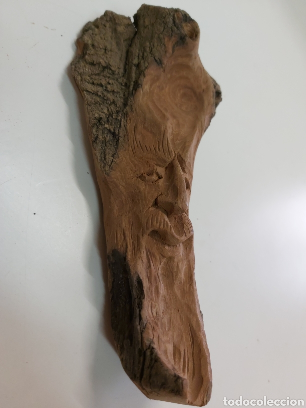 Antig&uuml;edades: Talla madera duende del bosque - Foto 3