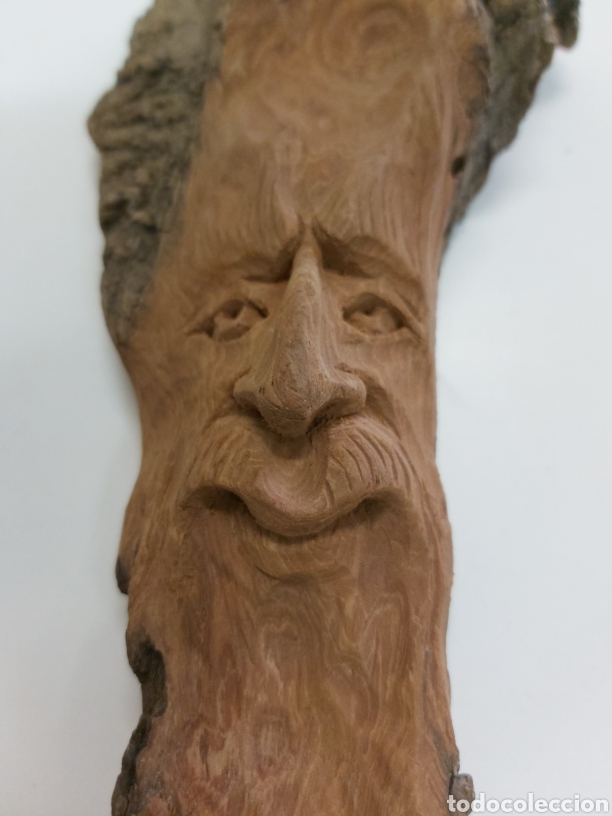 Antig&uuml;edades: Talla madera duende del bosque - Foto 4