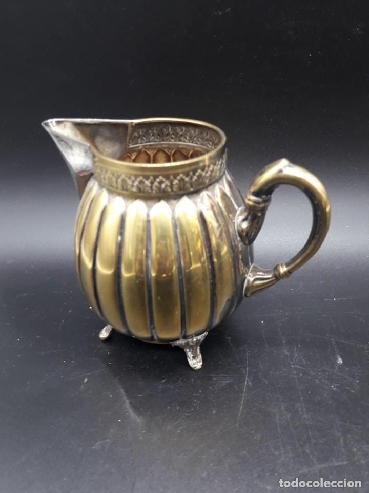 Antig&uuml;edades: Juego de caf&eacute; metal - Foto 5