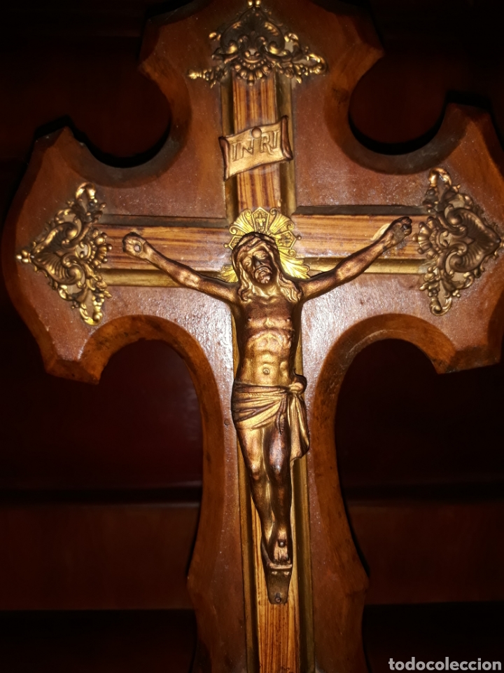 Antig&uuml;edades: Crucifijo de altar - Foto 3