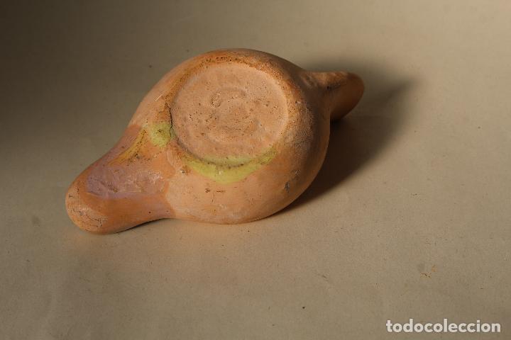 Antig&uuml;edades: candil lucerna lampara de terracota - Foto 3