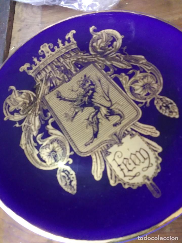 Antig&uuml;edades: plato de ceramica LEON - Foto 2