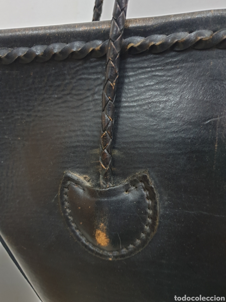 Antig&uuml;edades: Bolso de cuero - Foto 7