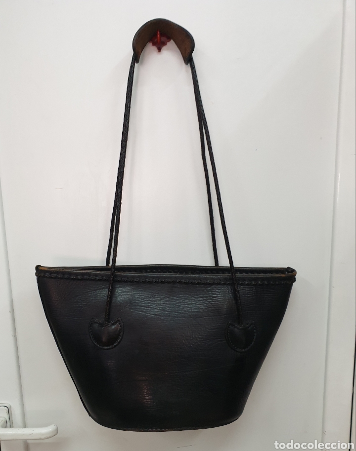 Antig&uuml;edades: Bolso de cuero - Foto 1
