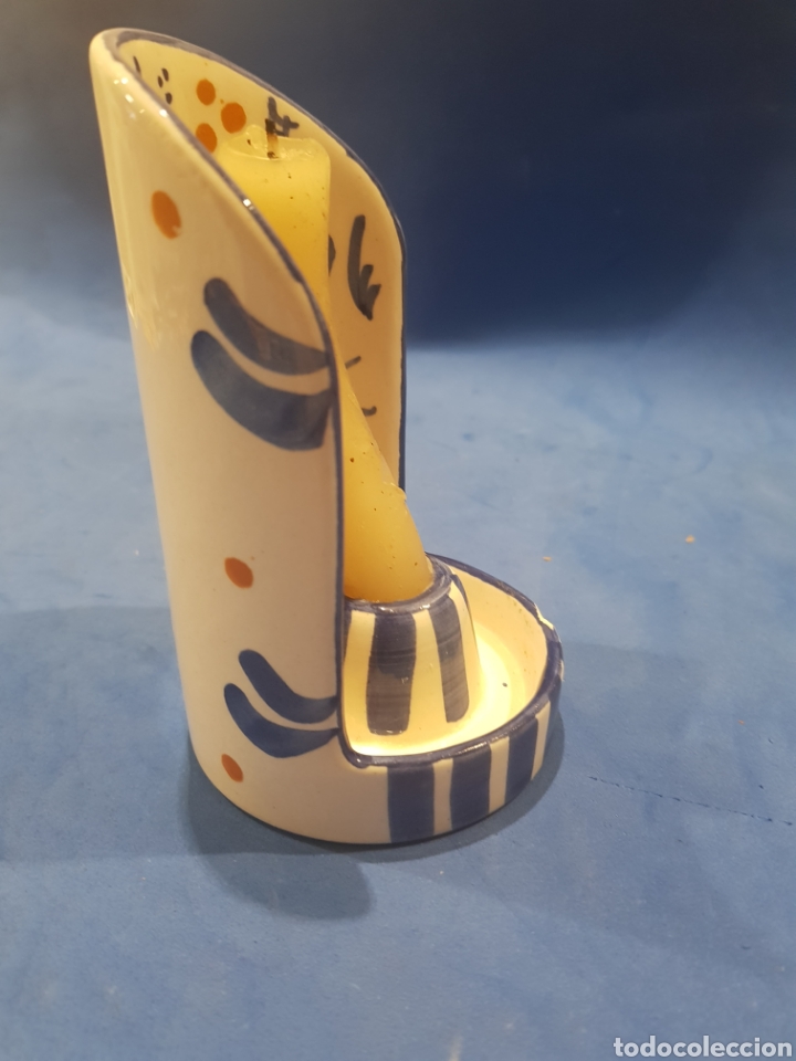 Antig&uuml;edades: Palmatoria de ceramica esmaltada - Foto 3