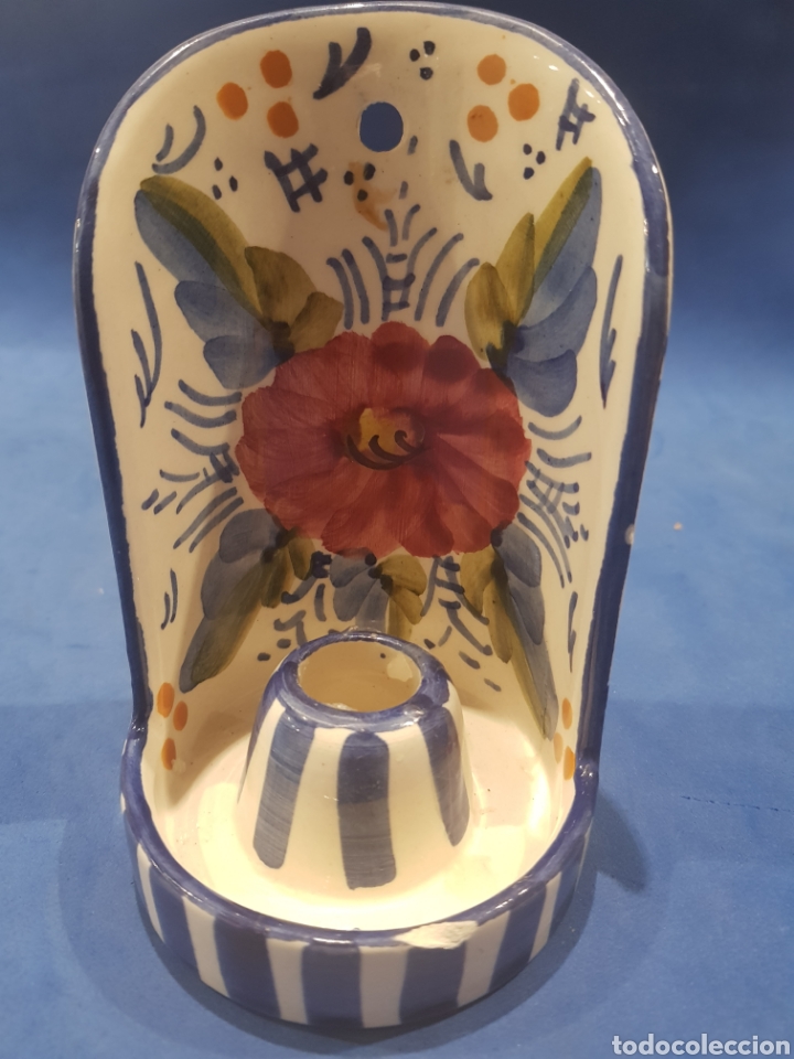 Antig&uuml;edades: Palmatoria de ceramica esmaltada - Foto 4