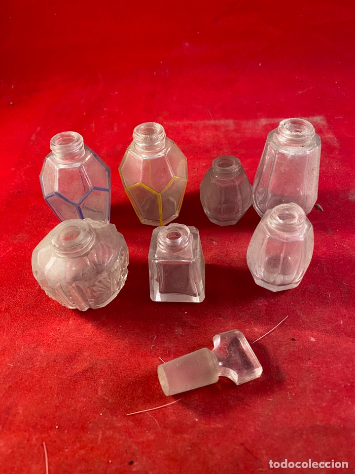 Antig&uuml;edades: Lote de frascos de Cristal - Foto 1