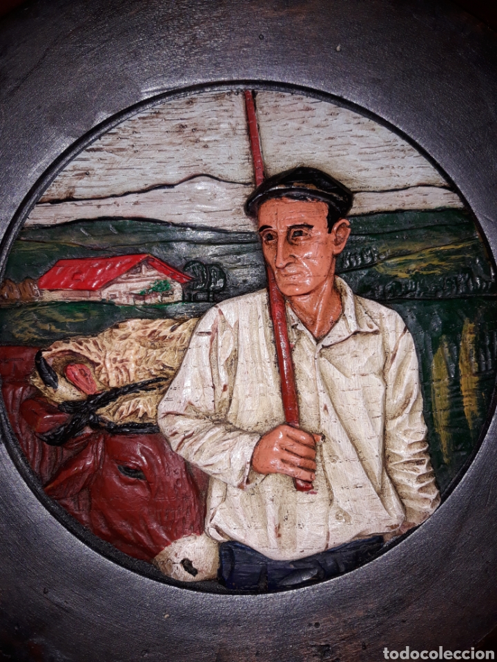 Antig&uuml;edades: Plato madera - Foto 2