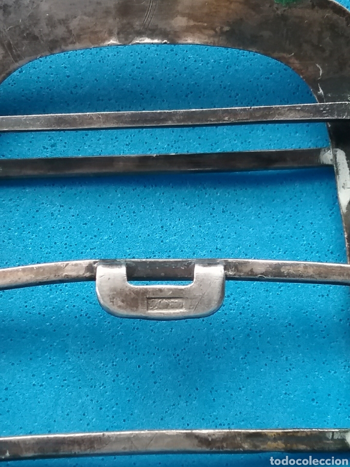 Antig&uuml;edades: Hebilla antigua en plata 800. - Foto 3