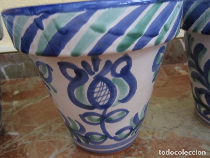 Antig&uuml;edades: MACETEROS CERAMICA GRANADINA - Foto 6