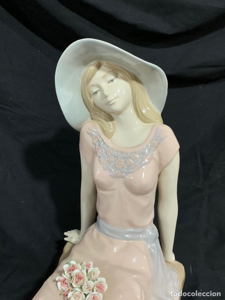 Antig&uuml;edades: FIGURA MUJER DE PORCELANA - Foto 3