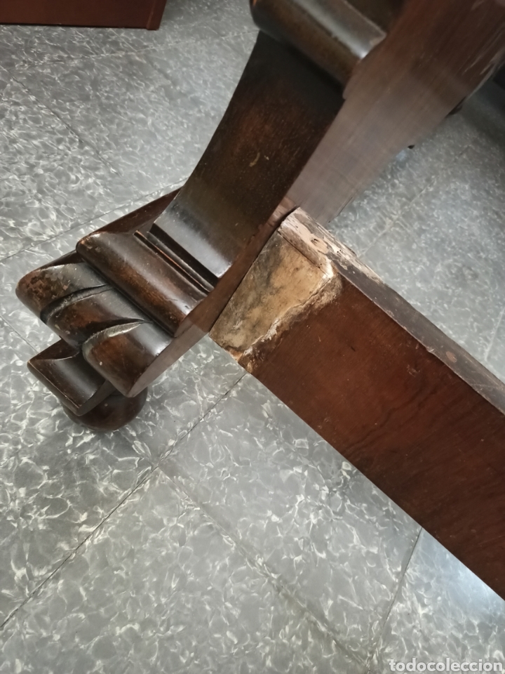 Antig&uuml;edades: Cama de Nogal con columnas salom&oacute;nicas - Foto 8