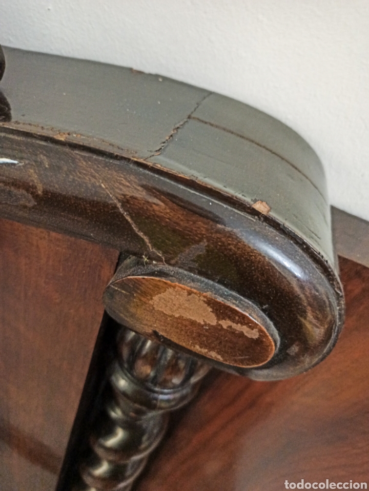Antig&uuml;edades: Cama de Nogal con columnas salom&oacute;nicas - Foto 11