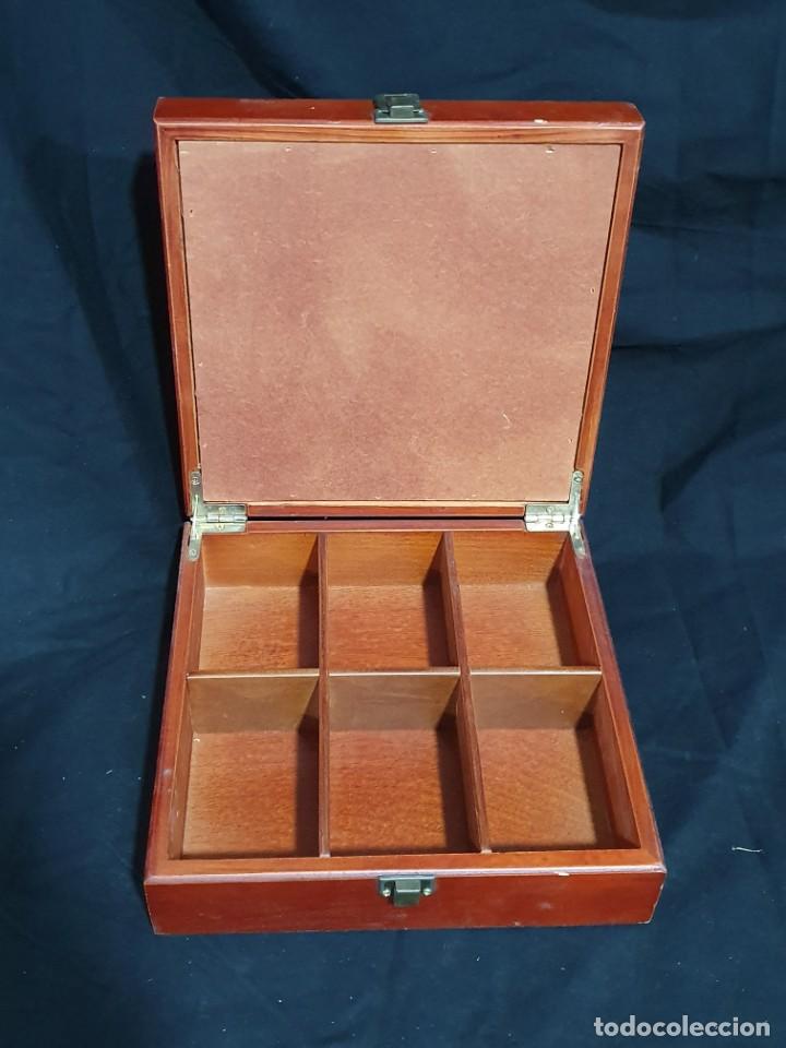 Antig&uuml;edades: CAJA GUARDA MANZANILLAS Y TE - Foto 2
