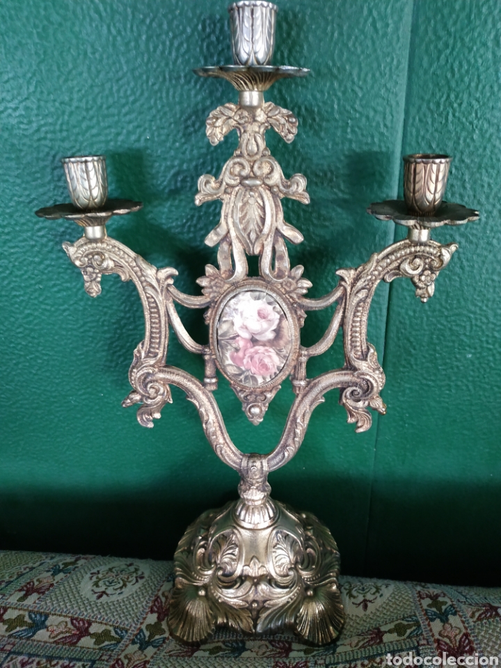 Antiguo candelabro de bronce Vendido en Venta Directa 204469101