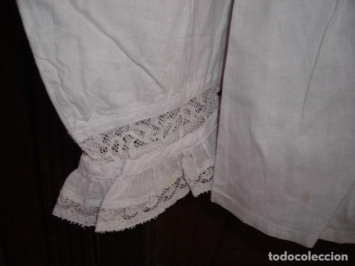 Antig&uuml;edades: camisa de mujer bordada de algodon - Foto 4