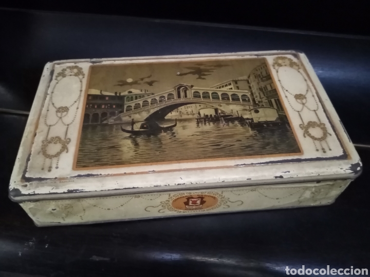 Antig&uuml;edades: Caja de lata. - Foto 1