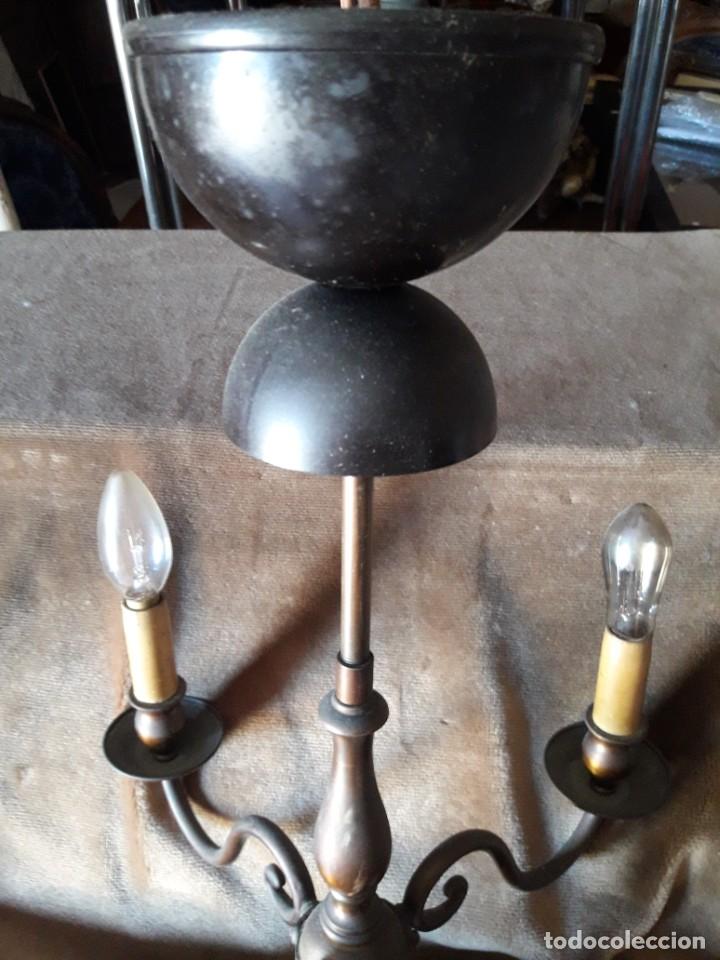 Antig&uuml;edades: Lampara peque&ntilde;a de estilo holand&eacute;s - Foto 3