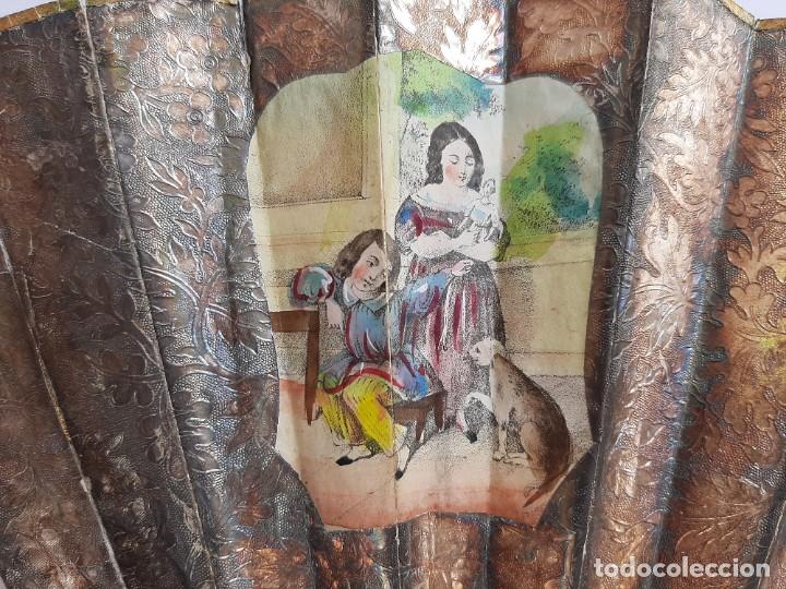 Antig&uuml;edades: Original abanico s. XIX - Foto 2