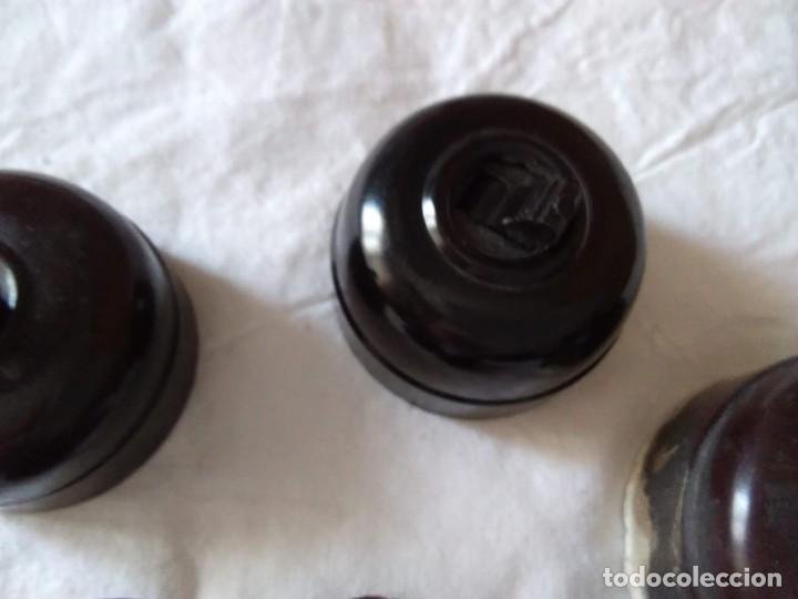 Antig&uuml;edades: 5 interruptores antiguos de baquelita - Foto 4